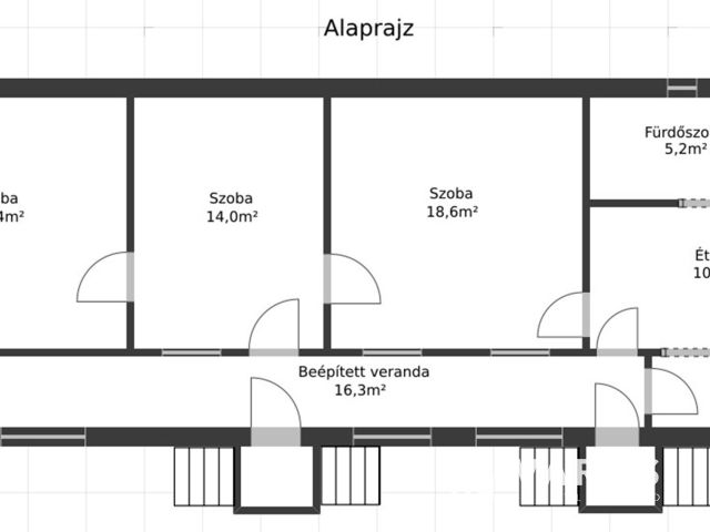 Felújítandó beépített verandás ház eladó Recsken