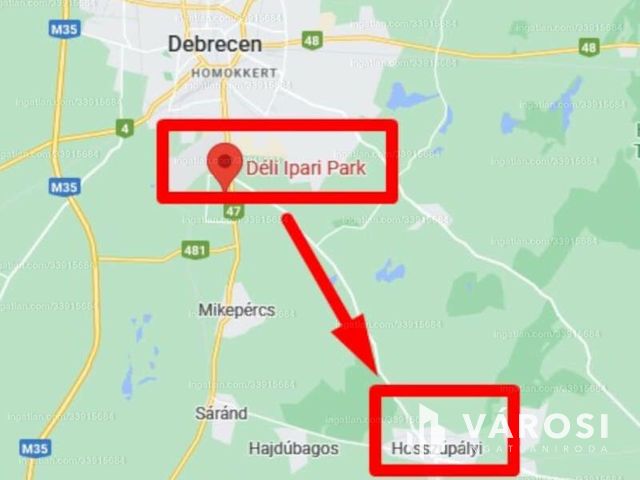 Fejlesztési terület Debrecen szomszédságában!