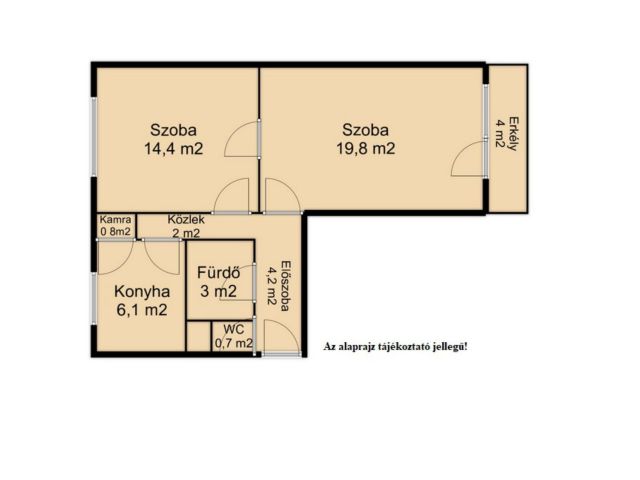 2 szobás, erkélyes lakás a Budapest krt-on!