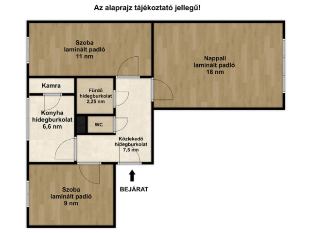 3 különálló szoba - jó alap