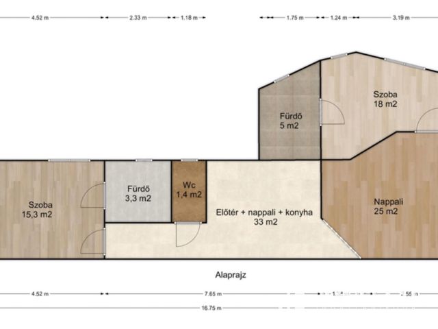 Tágas, világos Bazilikára néző luxuslakás eladó