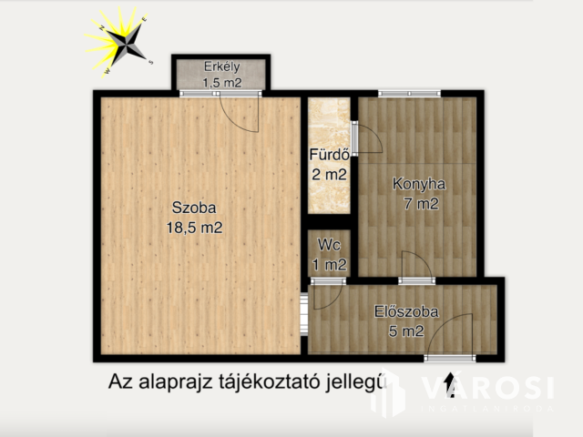 Belvárosi garzon eladó a Mérey utcában