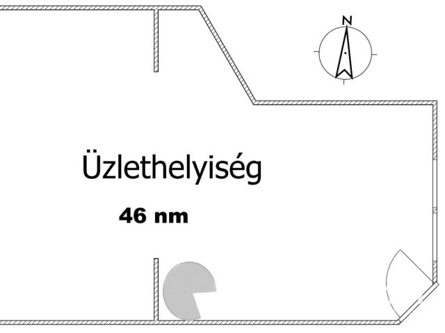 Utcai bejáratú üzlethelyiség raktárral Terézváros szívében