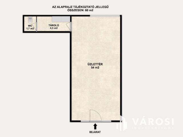 Belvárosi, 60 m2-es üzlethelyiség kiadó