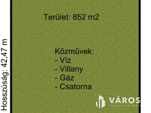 Összközműves építési telek, a Szőlőskert lakóparkban!