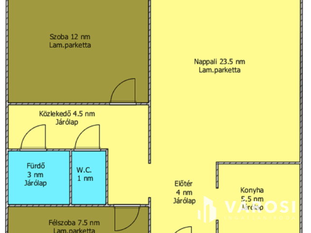 Alkotmány úton frissen felújított 2+1 félszobás lakás eladó!