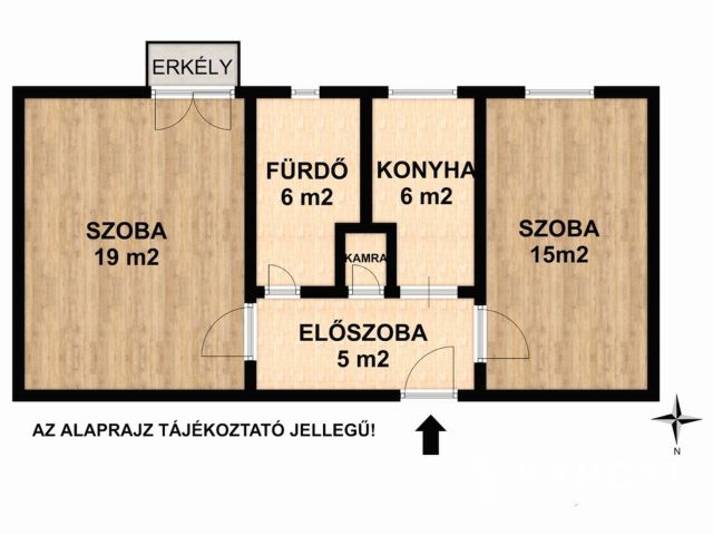 Belvárosi 2 szobás erkélyes szép lakás kiadó!