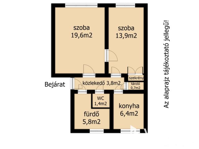 Penza lakótelepen földszinti, 52 m2 tégla lakás kiadó.