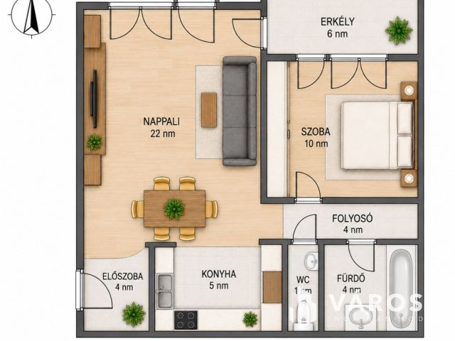 1+1FÉL SZOBÁS LAKÁS TÁROLÓVAL, FELSZÍNI PARKOLÓHELLYEL