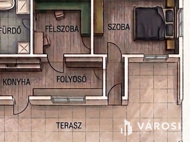 Kis méretű sorház alacsony fenntartással