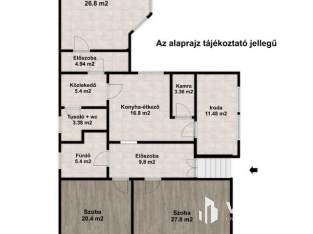 3 szoba, nagy nappali, masszív téglaház Gyulaváriban