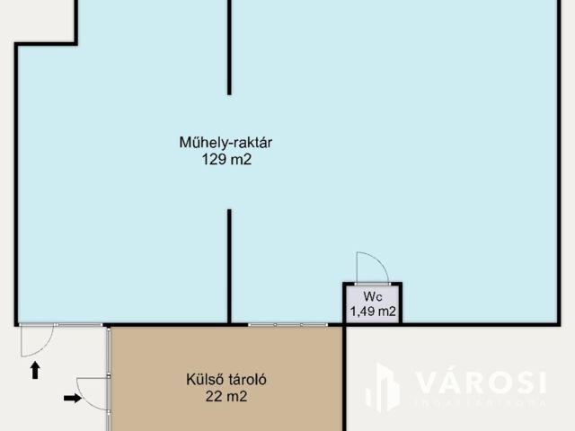 Kiadó műhely-raktár a Soroksári úton